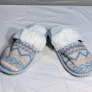 Cozy Women's Size 5-6 Small Sherpa Suthwestern Theme Clogs/Slipper/House Shoes